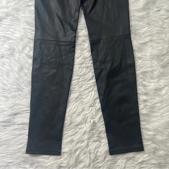 NWOT Theory Adbelle L2 Bristol Leather Leggings Black Luxury Designer Women’s 6 - Picture 10 of 12